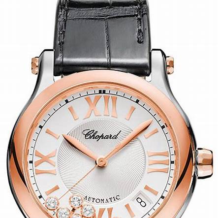 CHOPARDChopard Happy Sport 36mm Automatic Women's Watch, Silver Dial, Rose Gold BezelWATCHESEcecile