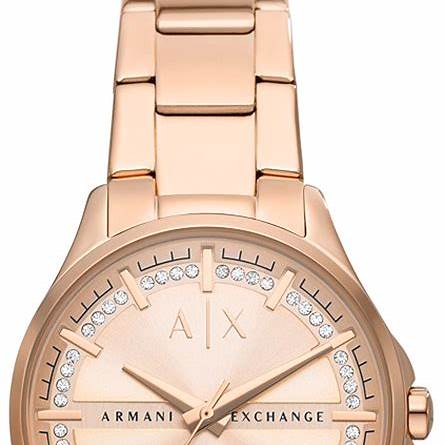 A|X ARMANI EXCHANGEArmani Exchange AX5264 Women's Lady Hampton Rose Gold - Tone Stainless Steel WatchWATCHESEcecile