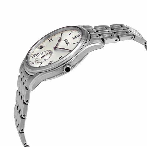 SEIKOSeiko SRK047P1 Men's Conceptual Quartz Watch, Cream Dial, Stainless Steel BraceletWATCHESEcecile