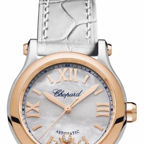CHOPARDChopard Happy Sport 30mm Automatic Women's Watch, Mother - of - Pearl Dial, Floating DiamondsWATCHESEcecile