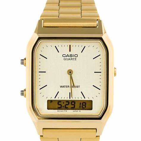 CASIO & VINTAGECasio AQ - 230GA - 9BMQ Men's Analog - Digital Gold - Tone Stainless Steel WatchWATCHESEcecile