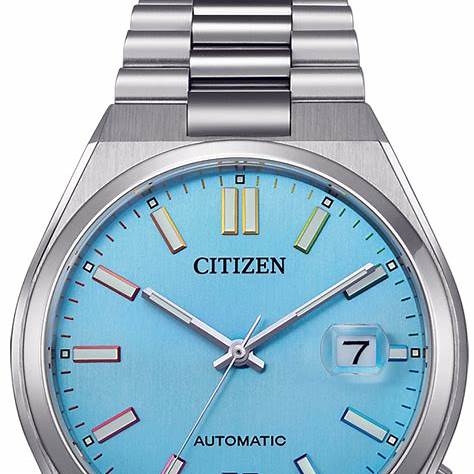 Citizen NJ0151-53L Reloj automático Tsuyosa para hombre, esfera azul, brazalete de acero inoxidable