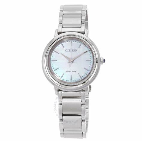 CITIZENCitizen L EM1100 - 84D Women's Eco - Drive Watch - 31mm Mother of Pearl Dial, Stainless Steel BraceletWATCHESEcecile