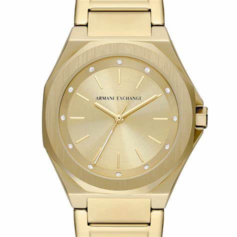 Armani Exchange AX4608 Women's Gold-Tone Stainless Steel Watch