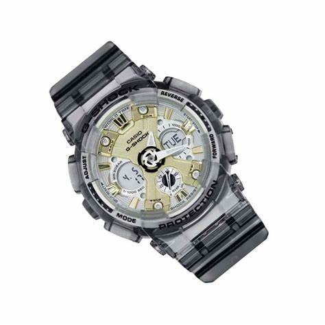 Reloj digital analógico Casio G-SHOCK GMA-S120GS-8AER para mujer - Gris metalizado