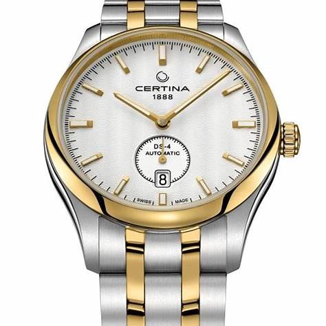 CERTINACertina DS - 4 Small Second Automatic C022.428.22.031.00 Men's Watch, Silver Dial, Two - Tone BraceletWATCHESEcecile