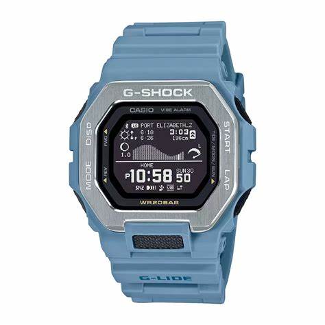 Casio G-SHOCK GBX-100-2AER Men's Surfing Watch - Blue Resin Strap
