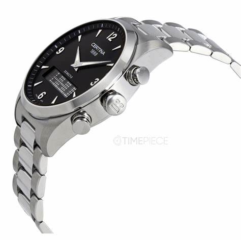 CERTINACertina DS Multi - 8 Men's Watch, Black Dial, Stainless Steel BraceletWATCHESEcecile