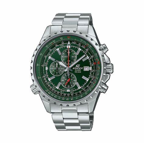 CASIO EDIFICECasio Edifice EF - 527D - 3AVUEF Men's Chronograph Watch with Green Dial and Slide Rule BezelWATCHESEcecile