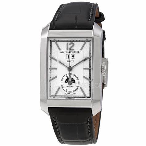 Baume & Mercier Hampton Automatic 10523 Men's Watch, Silver Dial, Black Alligator Strap