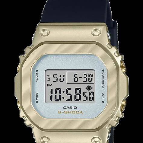 Casio G-SHOCK GM-S5600BC-1ER Analog-Digital-Uhr für Damen - schwarzes Harzarmband