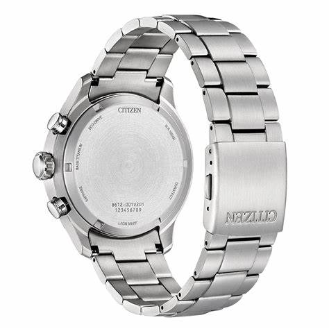Citizen CA0810-88L Cronógrafo Eco-Drive para hombre, esfera azul, brazalete de supertitanio