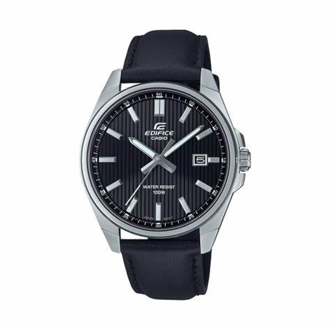 CASIO EDIFICECasio Edifice EFV - 150L - 1AVUEF Men's Analog Watch with Black Leather StrapWATCHESEcecile