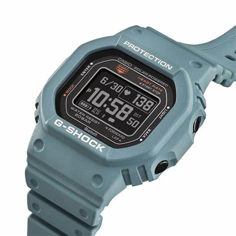 Casio G-SHOCK DW-H5600-2ER Herren-Fitnessuhr - blaues Harzarmband