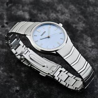 SEIKOSeiko SUR549P1 Women's Quartz Watch, Blue Dial, Stainless Steel BraceletWATCHESEcecile