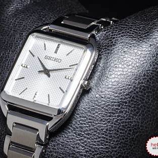 SEIKOSeiko SWR073P1 Women's Quartz Watch, White Dial, Stainless Steel BraceletWATCHESEcecile