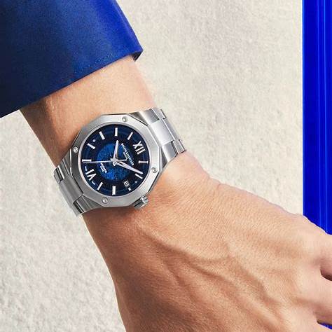 Baume & Mercier Riviera MOA10616 Orologio automatico da uomo, quadrante blu zaffiro, bracciale in acciaio inossidabile
