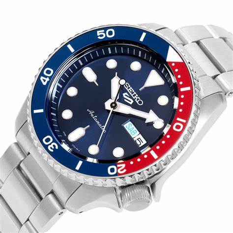 SEIKOSeiko 5 Sports SRPD53K1 Men's Automatic Watch, Blue Dial, Stainless Steel BraceletWATCHESEcecile