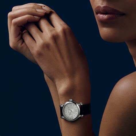 CHOPARDChopard Happy Sport 33mm Automatic Women's Watch, Silver Dial, Floating DiamondsWATCHESEcecile