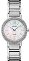 SEIKOSeiko SUP467P1 Women's Solar Watch, Mother of Pearl Dial, Stainless Steel BraceletWATCHESEcecile