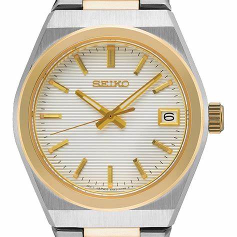 SEIKO: Seiko SUR578P1 Women's Quartz Watch, White Dial, Two - Tone Stainless Steel BraceletWATCHESEcecile