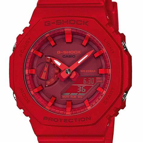 CASIO G - SHOCKCasio G - SHOCK GA - 2100 - 4AER Men's Analog - Digital Watch - Red Resin StrapWATCHESEcecile