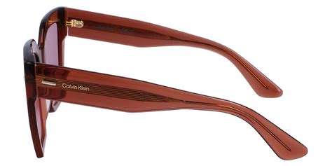 Calvin Klein CK23508S 200 E 54 Women's Square Sunglasses - Brown Frame, Brown Lenses