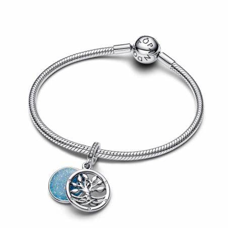 PANDORAPandora 793599C01 Glow - in - the - Dark Infinity Tree Double Dangle Charm - Sterling SilverBIJOUXEcecile