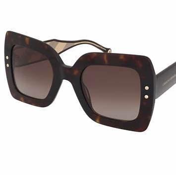 Carolina Herrera HER 0082/S 086-HA 51 Gafas de sol de mujer - montura Habana, cristales degradados marrones