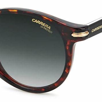 Carrera 301/S 086-9K Occhiali da sole unisex - Montatura avana, lenti verdi sfumate