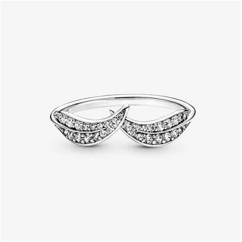 PANDORAPandora 199533C01 - 52 Sparkling Leaves Ring - Sterling Silver, Size 52BIJOUXEcecile