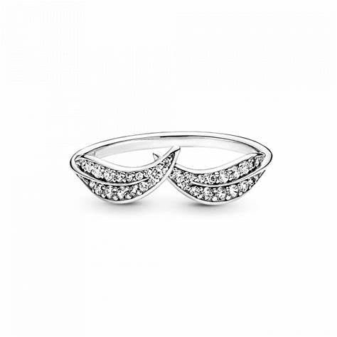 PANDORAPandora 199533C01 - 50 Sparkling Leaves Ring - Sterling Silver, Size 50BIJOUXEcecile