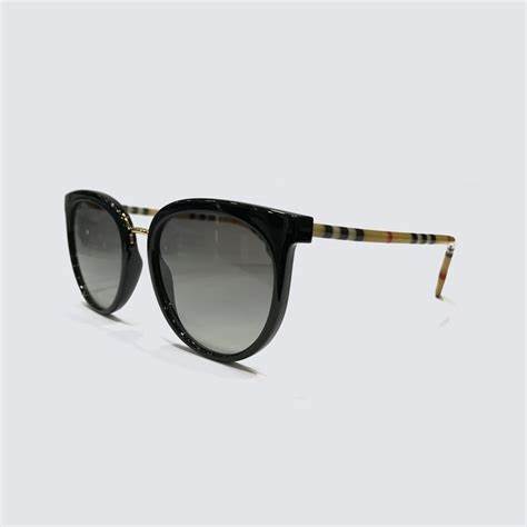Burberry Willow BE4316 3853/11 Women's Sunglasses - Black Frame, Gray Gradient Lenses