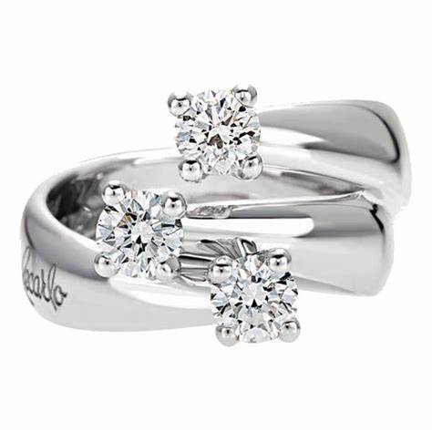 RECARLORecarlo R02TY677/040 - 14 Women's Trilogy Diamond Ring - 18K White Gold, 0.40ctJEWELRYEcecile