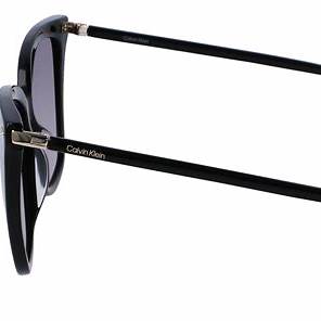 Calvin Klein CK22532S 001 56 Women's Cat-Eye Sunglasses - Black Frame, Purple Gradient Lenses