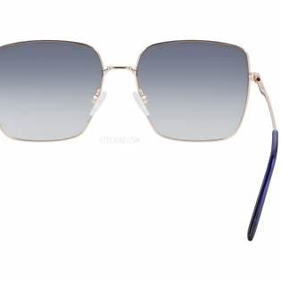 Calvin Klein CK20135S Women's Square Sunglasses - Rose Gold Frame, Blue Gradient Lenses