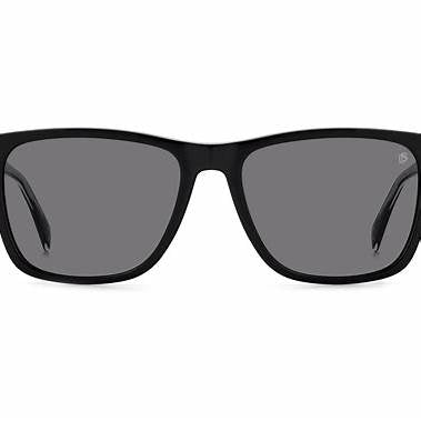 David Beckham DB 1092/S 807-M9 55 Sonnenbrille - Schwarzer Rahmen, graue polarisierte Gläser
