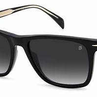 David Beckham DB 1092/S 807-M9 55 Sonnenbrille - Schwarzer Rahmen, graue polarisierte Gläser
