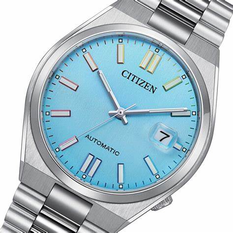 Citizen NJ0151-53L Reloj automático Tsuyosa para hombre, esfera azul, brazalete de acero inoxidable