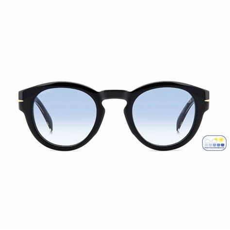 Occhiali da sole David Beckham da uomo DB 7110/S 807/F9 49 - Montatura nera, lenti blu sfumate