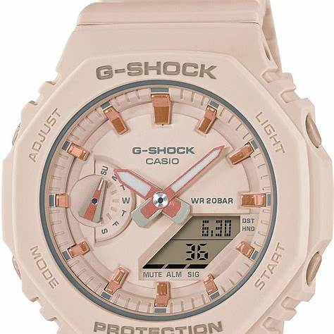 Casio G-SHOCK GMA-S2100-4AER Reloj analógico digital para mujer - Correa de resina de coral