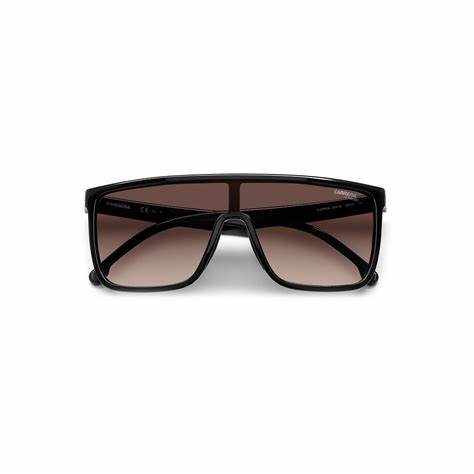 Carrera 8060/S 807/HA Occhiali da sole unisex - Montatura nera, lenti sfumate marroni
