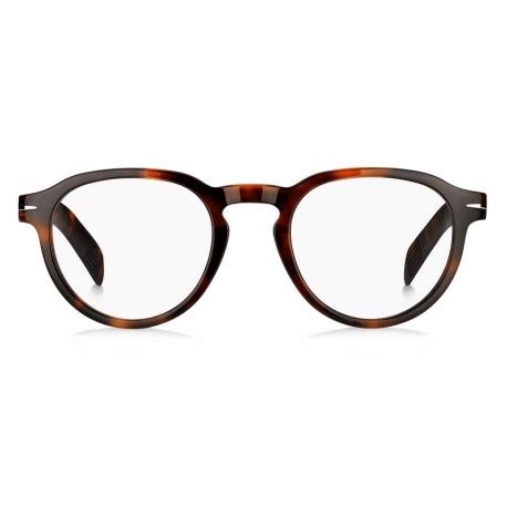 Lunettes Homme David Beckham DB 7021 0UC 48 - Monture acétate rouge havane