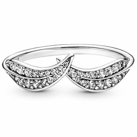 PANDORAPandora 199533C01 - 52 Sparkling Leaves Ring - Sterling Silver, Size 52BIJOUXEcecile
