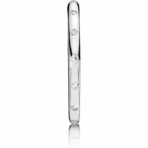 PANDORAPandora 190945CZ - 60 Simple Sparkling Band Ring - Sterling Silver, Size 60BIJOUXEcecile