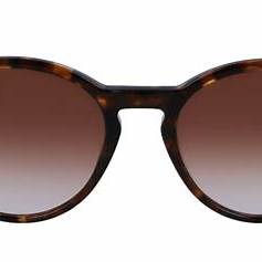 Calvin Klein CK23510S 220 B 52 Unisex Round Sunglasses - Havana Frame, Brown Lenses