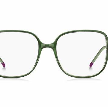 HUGO HG 1239 1ED Women's Square Eyeglasses - Transparent Green Frame