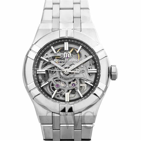 MAURICE LACROIXMaurice Lacroix AI6007 - SS002 - 030 - 1 Men's Aikon Automatic Skeleton 39mm Watch, Skeleton Dial, Stainless Steel BraceletWATCHESEcecile