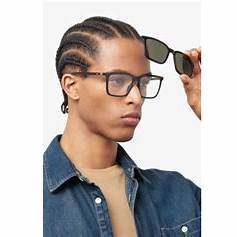 BOSS 1492/CS 807-IR Men's Eyeglasses with Clip-On - Black Frame, Square Shape