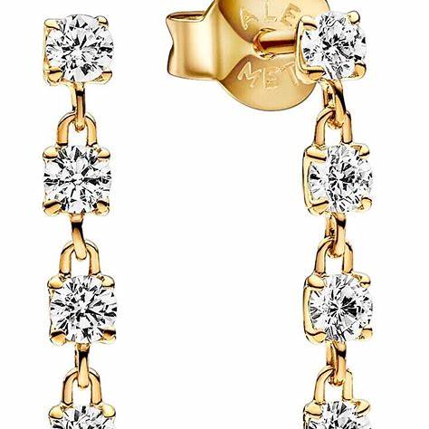 Pandora 263011C01 Pendientes de gota Sparkling Stones